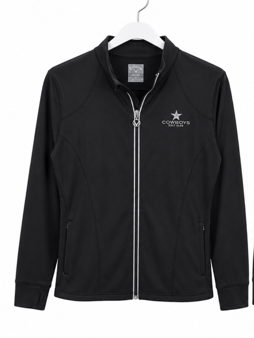 Callaway Black Full-Zip Performance Jacket with Cowboys Logo